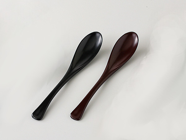 (家庭用食洗機対応) 雑炊おかゆスプーン 黒