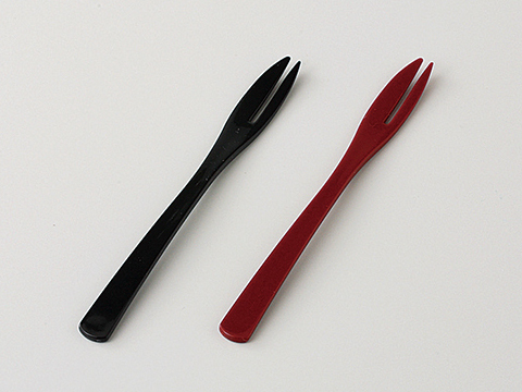 (P)デザート フォーク (黒)