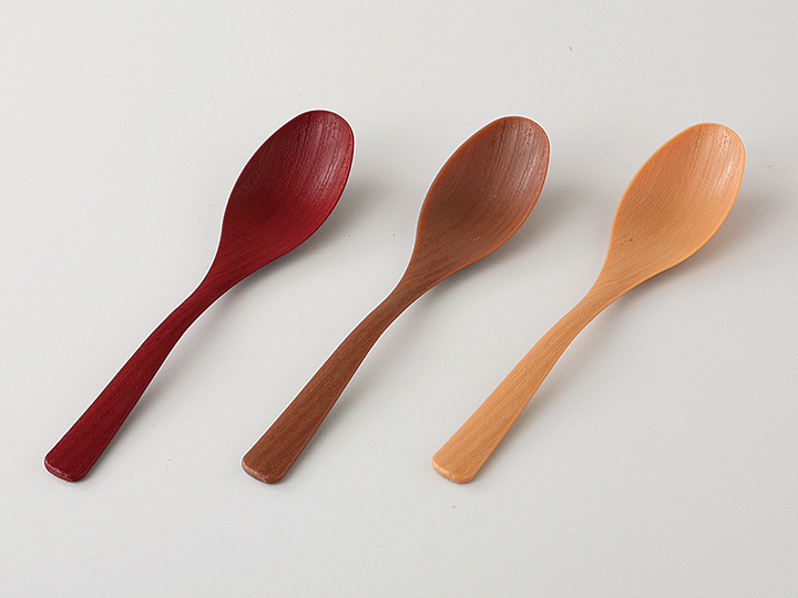 (P)デザートスプーン (食洗機対応) 木目