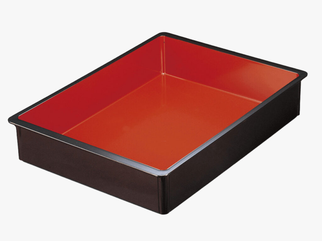 料理ｺﾝﾃﾅ 66cm ｺﾝﾃﾅ(特大) 梨地内朱