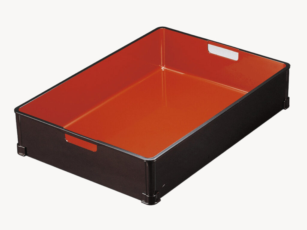 料理ｺﾝﾃﾅ 60cm ｺﾝﾃﾅ(深) 梨地内朱