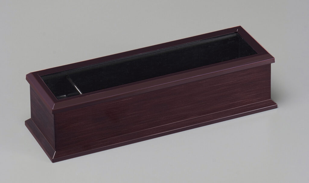 24cm元禄箸箱 新消溜(楊枝入付)