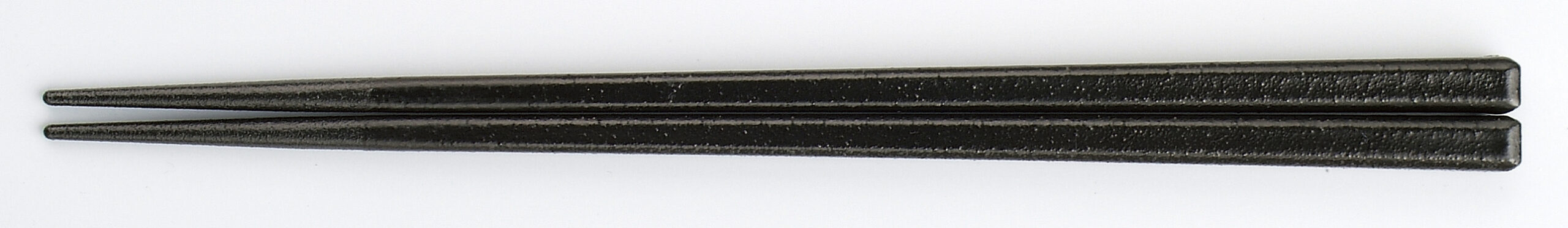 PBT樹脂塗箸 22.6cm面取角箸 黒乾漆(2回塗)