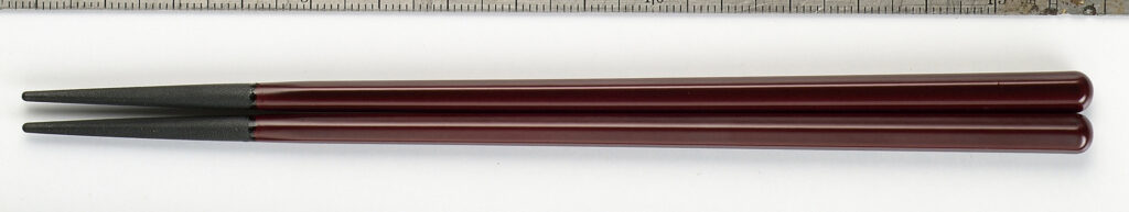 PBT 22cm六角木目箸 ﾁｰｸ(2回塗)