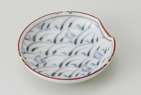 錦千鳥 はし置小皿