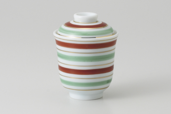 青白磁こま筋 一口碗