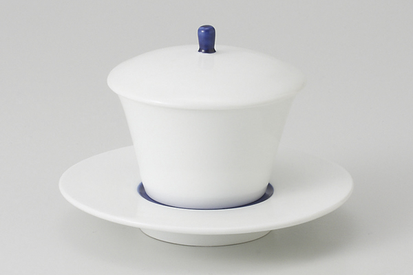 青巻 小蓋物(皿付)