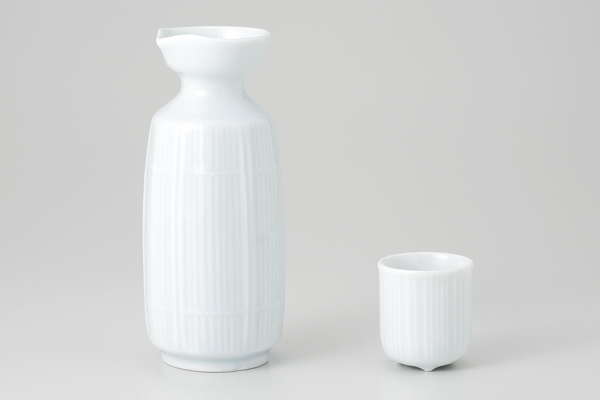 青白磁 すだれ 1号徳利