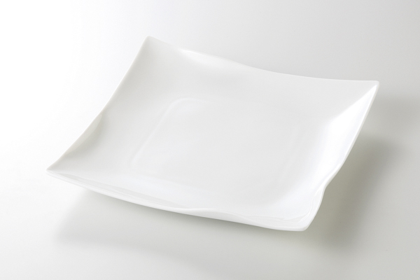 白磁イルタ 18cm正角皿