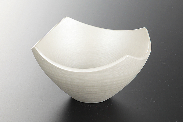 パール銀 四方鉢