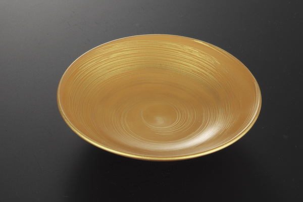 【廃番】茶金彩 4.0平皿