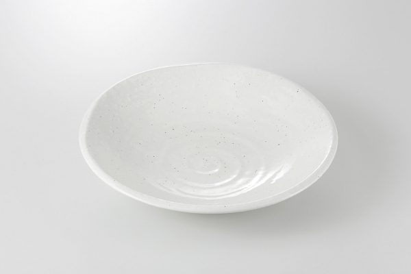 【廃番】渦白 7寸深皿