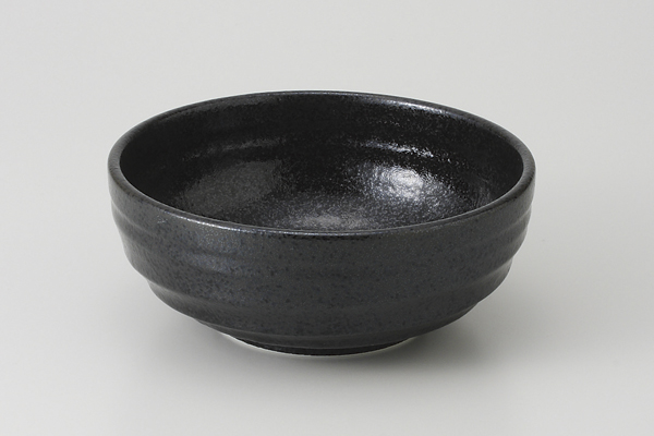 【廃番】渦黒 4.5寸鉢