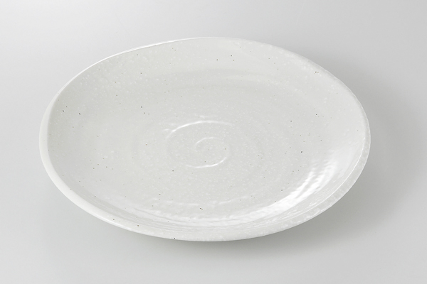 【廃番】渦白 9寸浅皿