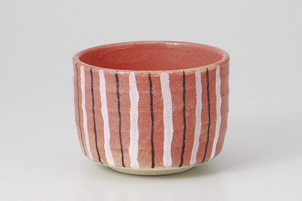 【廃番】赤楽十草 飯器