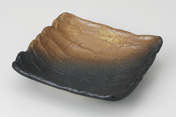 黒備前吹き 荒ソギ17cm中鉢