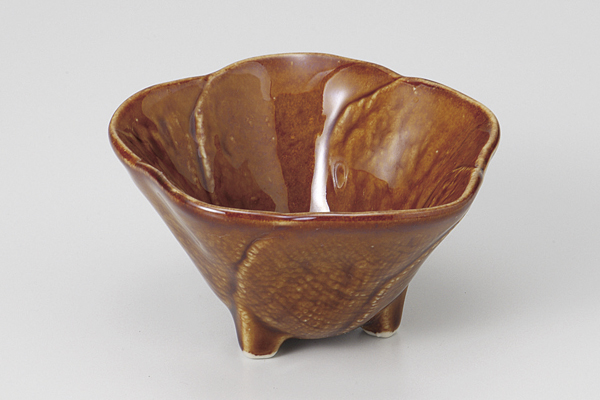 花型茶 三ツ足小付