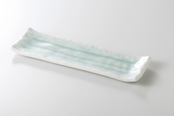 青白磁 9.5長角皿