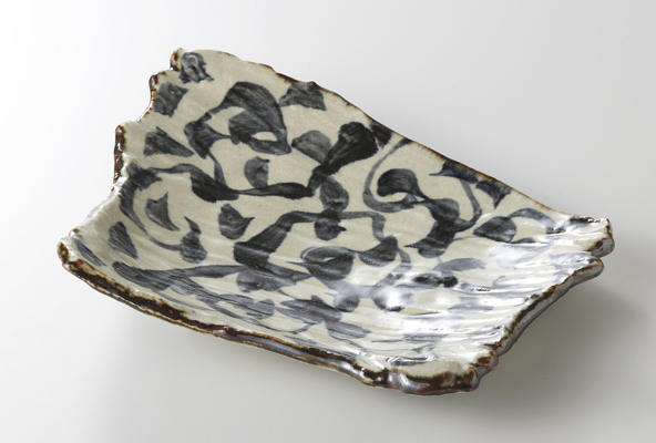 新タコ唐草 変型長皿(小)