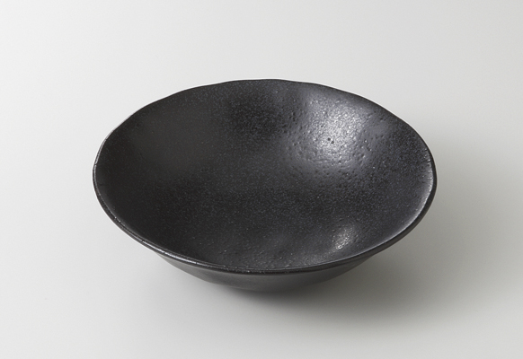 黒釉クラフト 3.3浅鉢