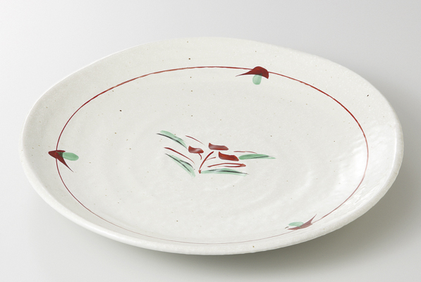 【廃番】古赤絵粉引 4.5寸皿