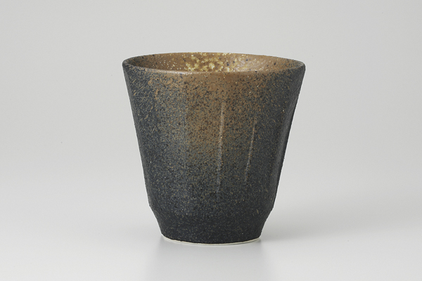 黒備前吹き ソギフリーカップ