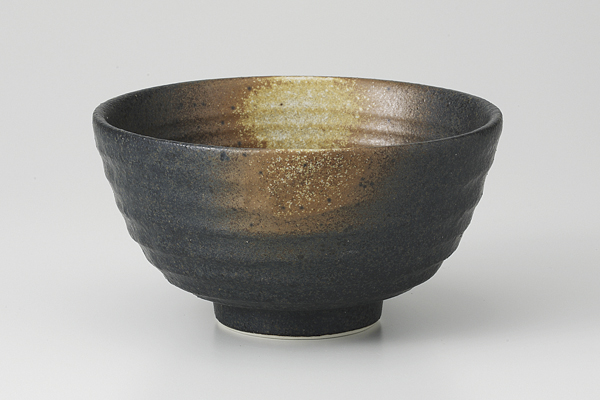 黒備前吹き 六兵衛飯碗小