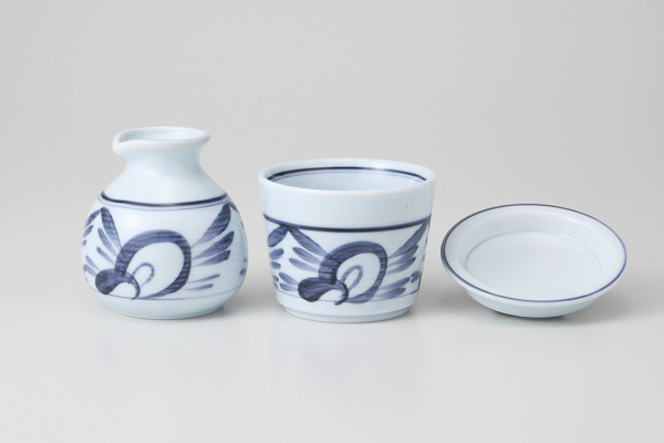 砥部風 そば徳利(小)