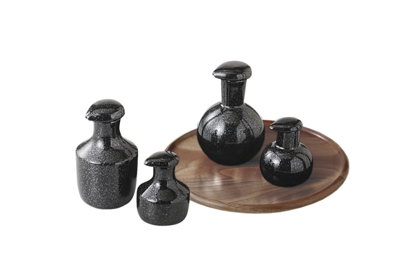 黒結晶 スモール丸醤油差し