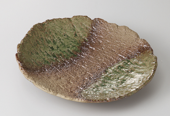 【廃番】オリベ砂目 7寸皿