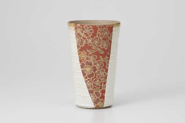 花柄美増し (白)フリーカップ