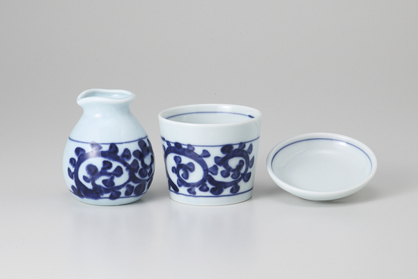 たこ唐草 ミニそば徳利