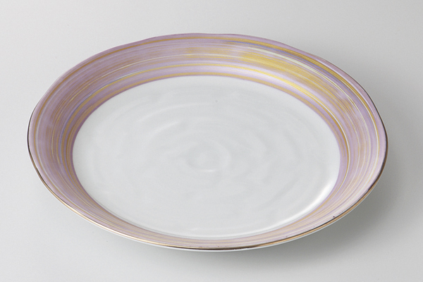 ピンク刷毛 クラフト5寸皿