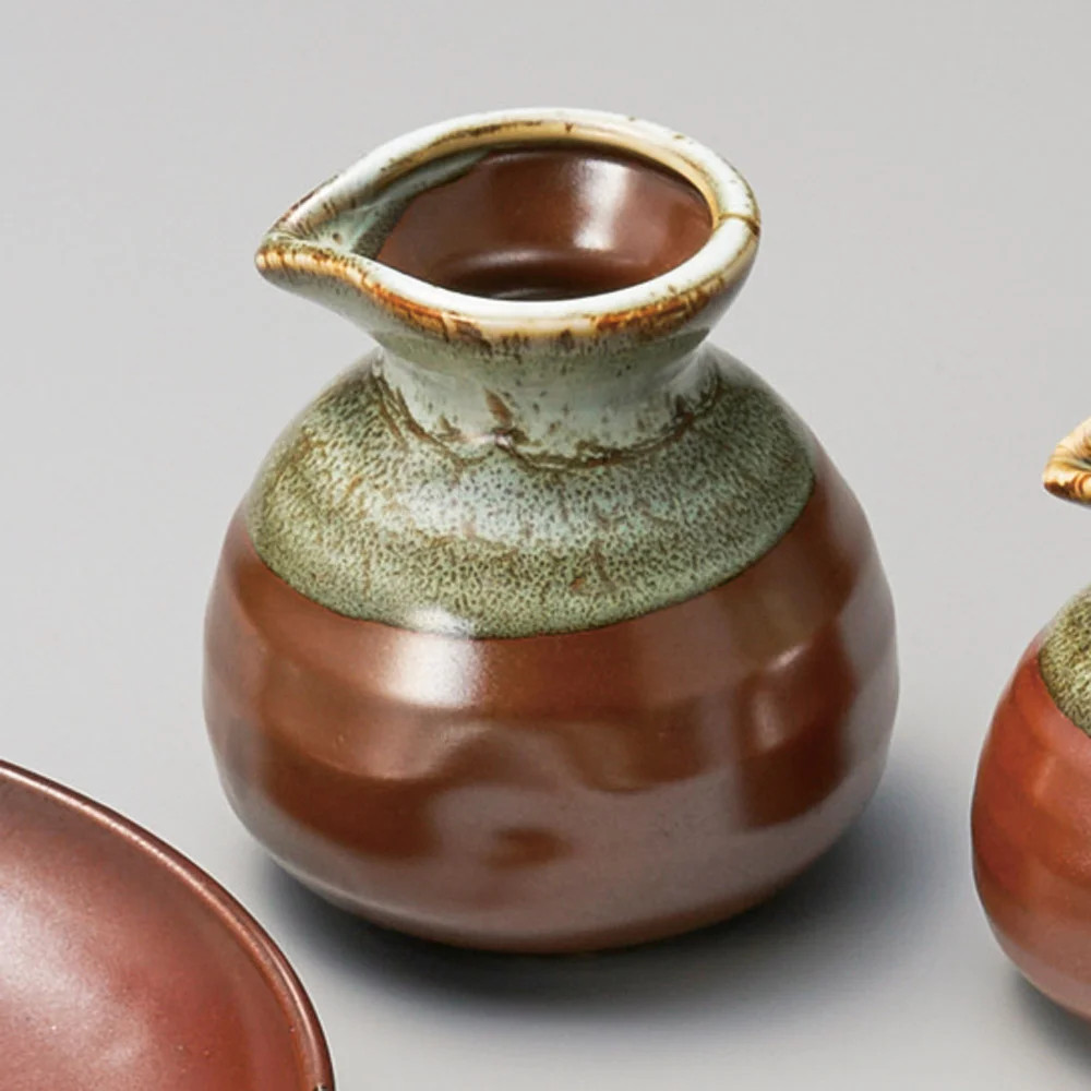 柿釉うのふ流し そば徳利(大)