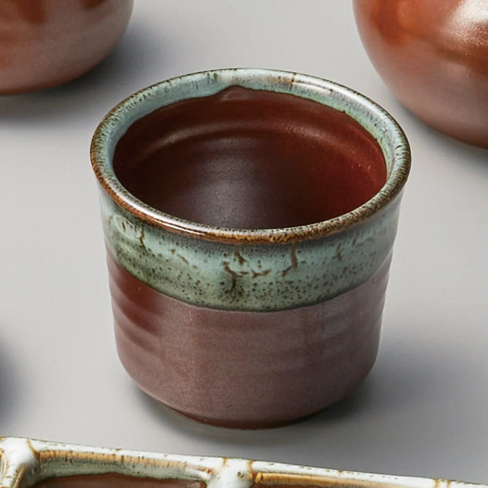 柿釉うのふ流し そば千代口