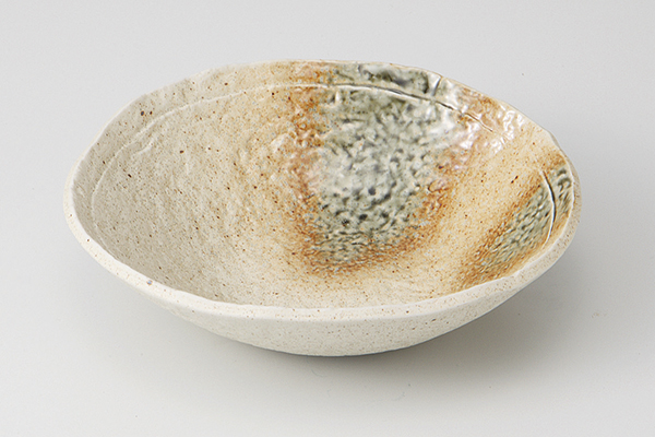 織部吹き 平鉢