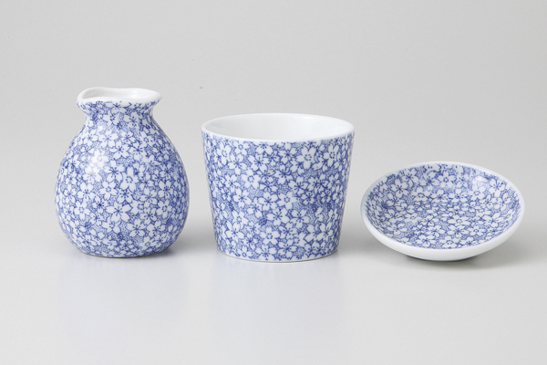 【廃番】桜全面 ミニそば徳利