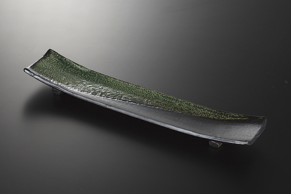 櫛目織部(手造) 細長皿