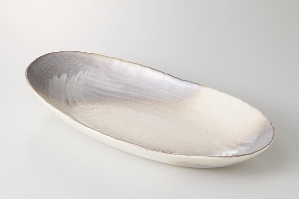 志野 11.0小判皿