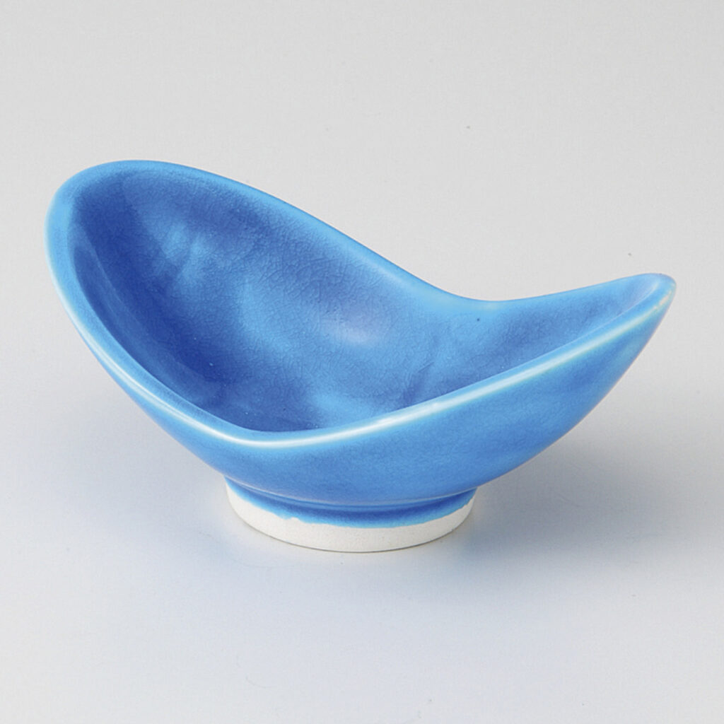 トルコ釉 双葉小鉢