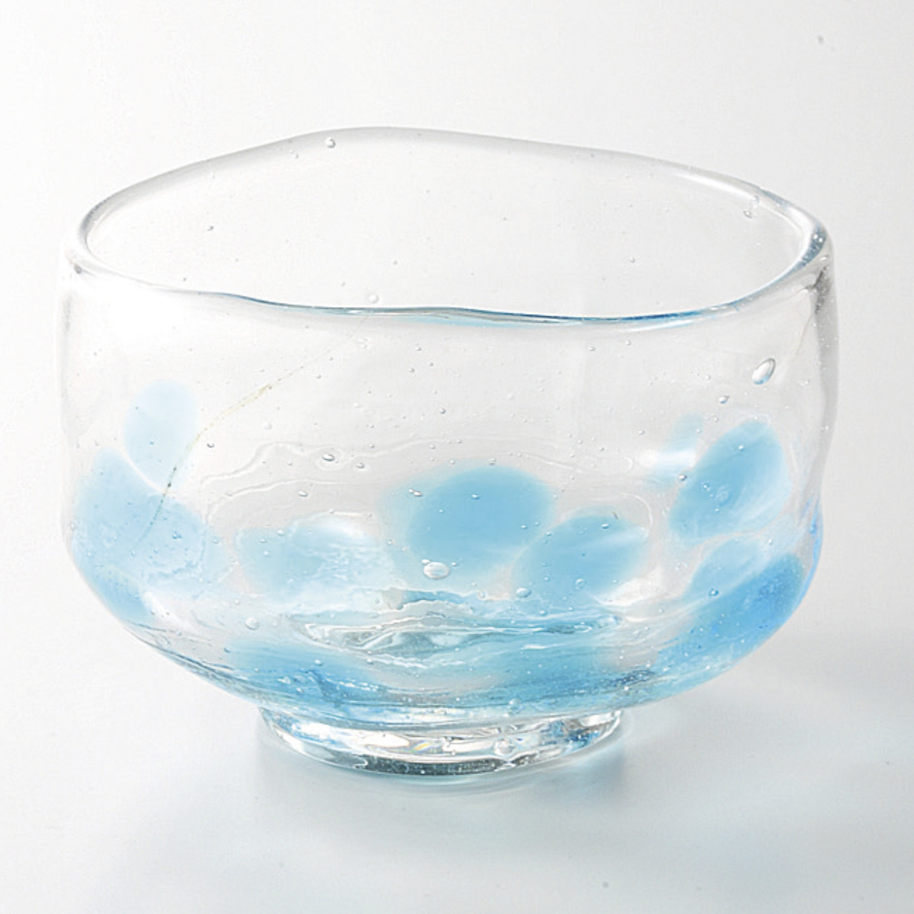 ブルー点紋 抹茶型小鉢