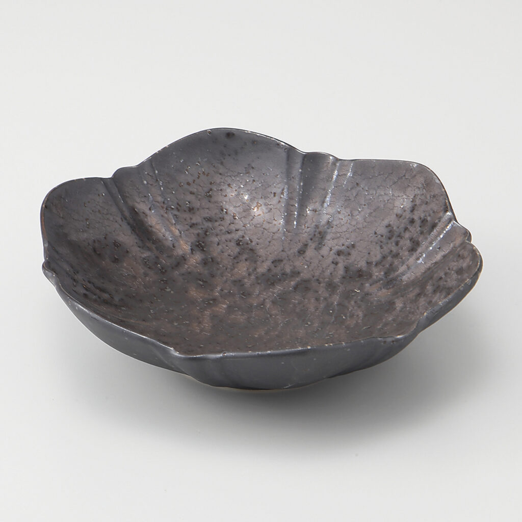 金結晶 花形４寸小鉢