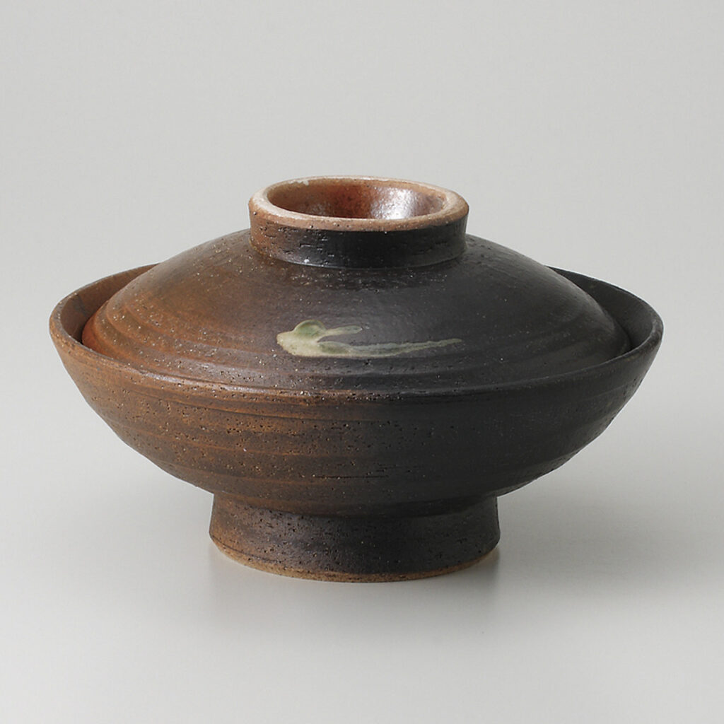 伊賀黒吹 高台6．0蓋向