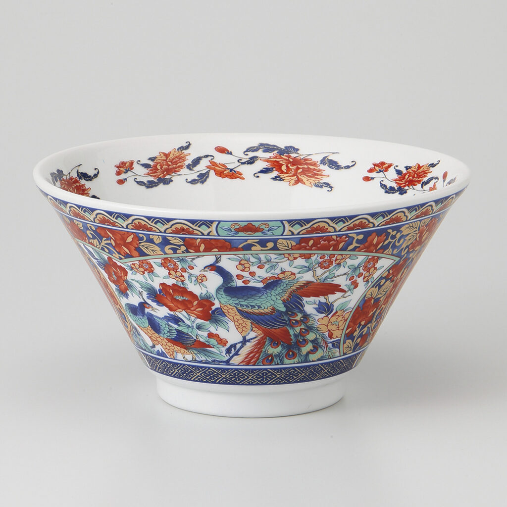 孔雀伊万里 19cm深丼