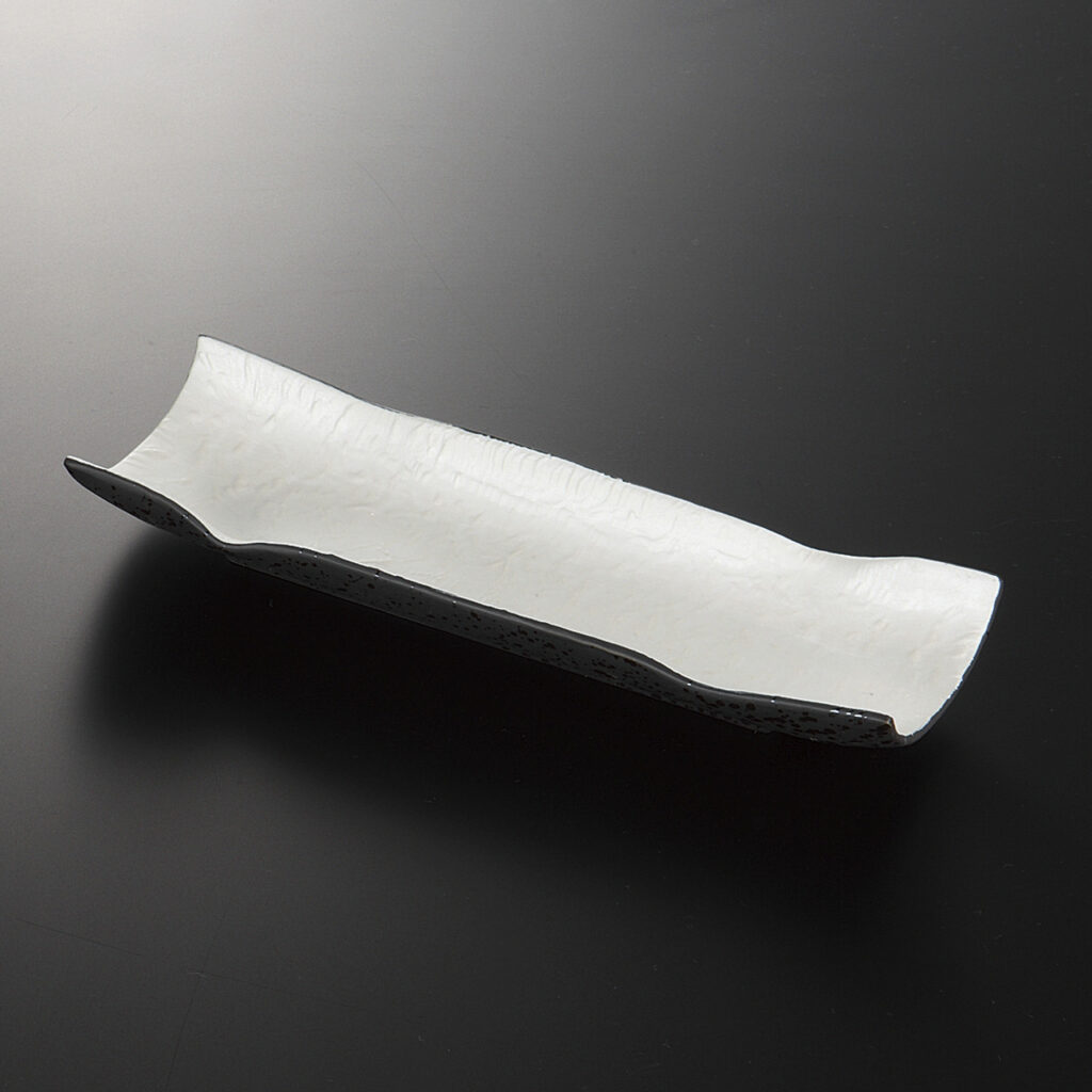 銀和紙模様 付出皿