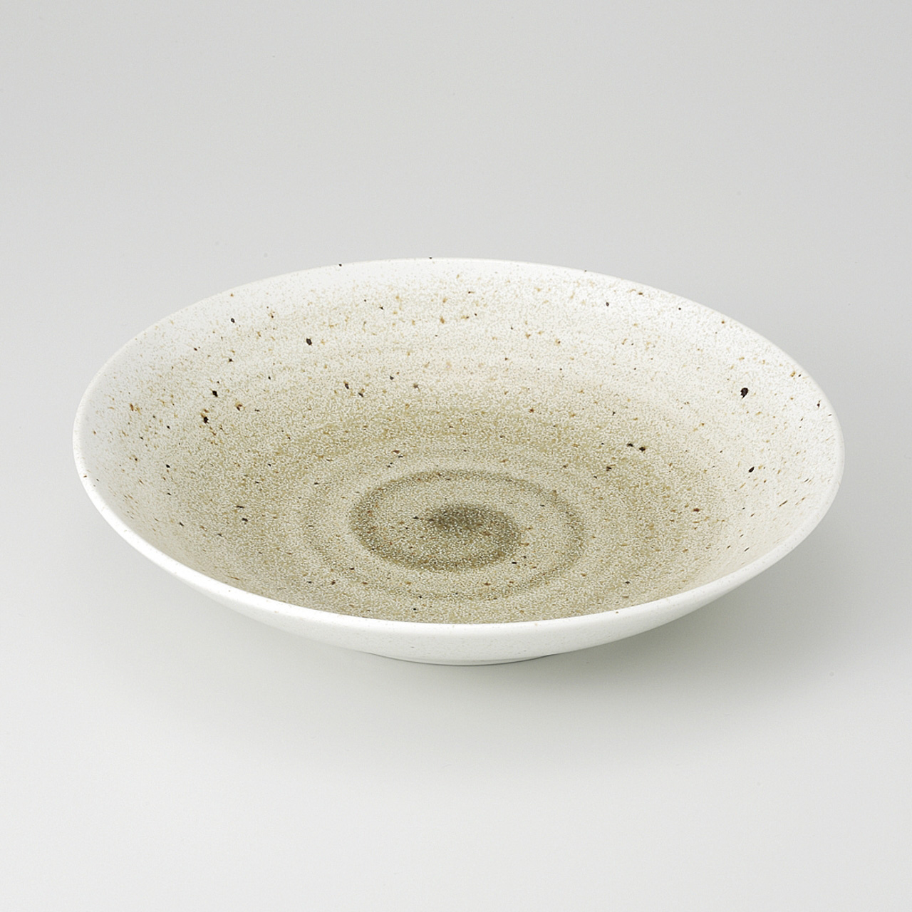 里粉引茶 7．5丸多用皿