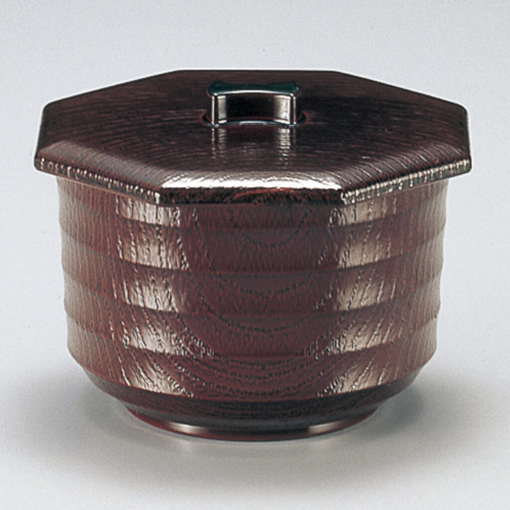 元禄木目飯器 溜（内朱）