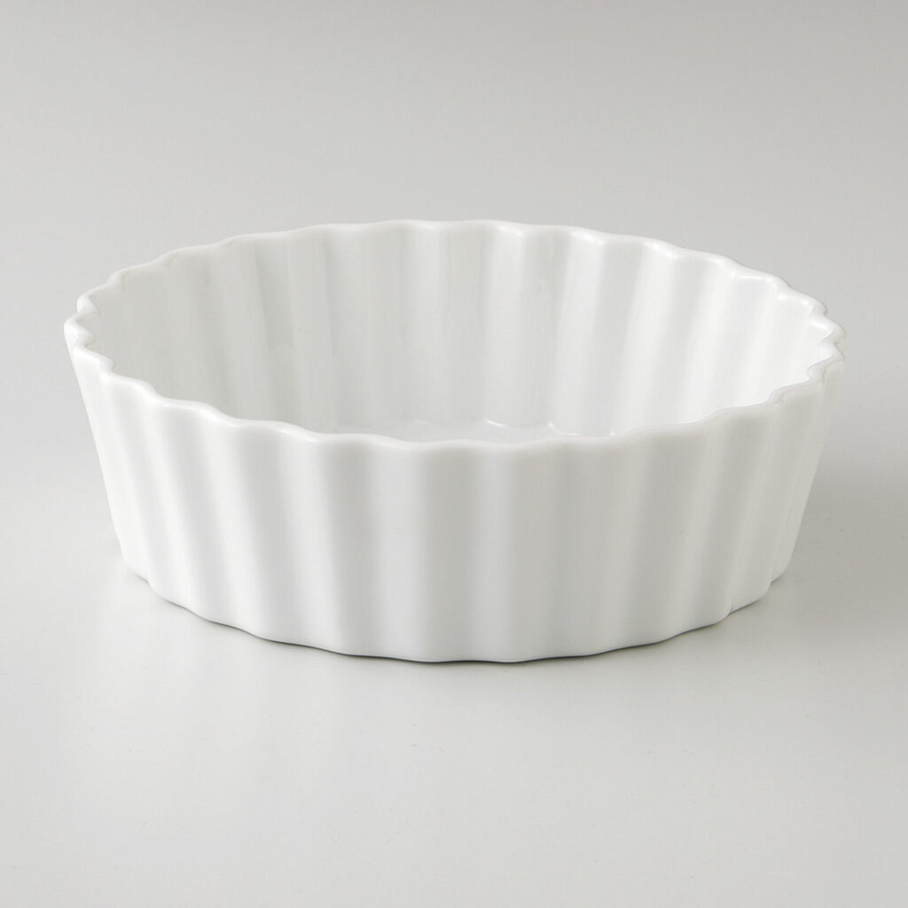 ベイキング食器 白立菊深口6″半