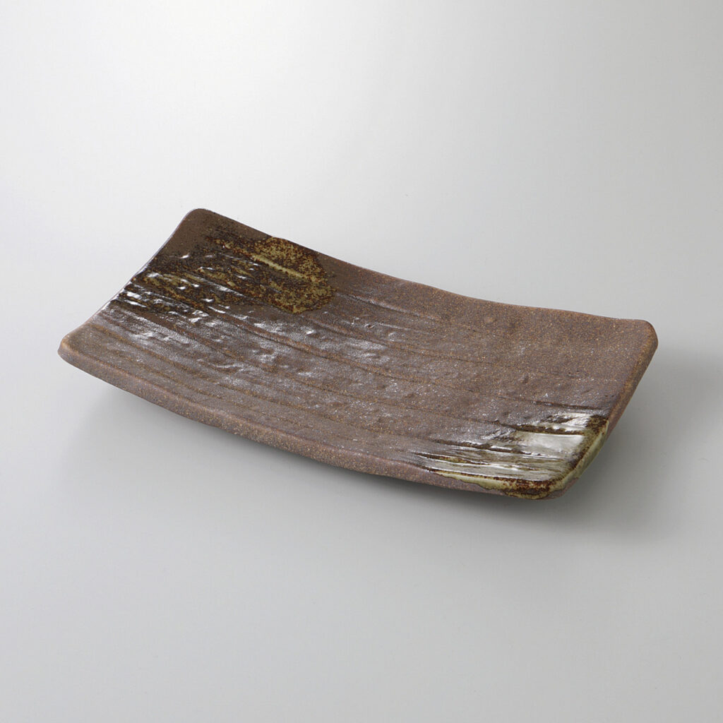 織部流し 焼物皿