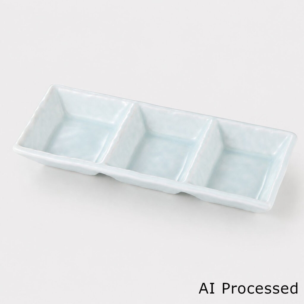 青白磁 三品皿